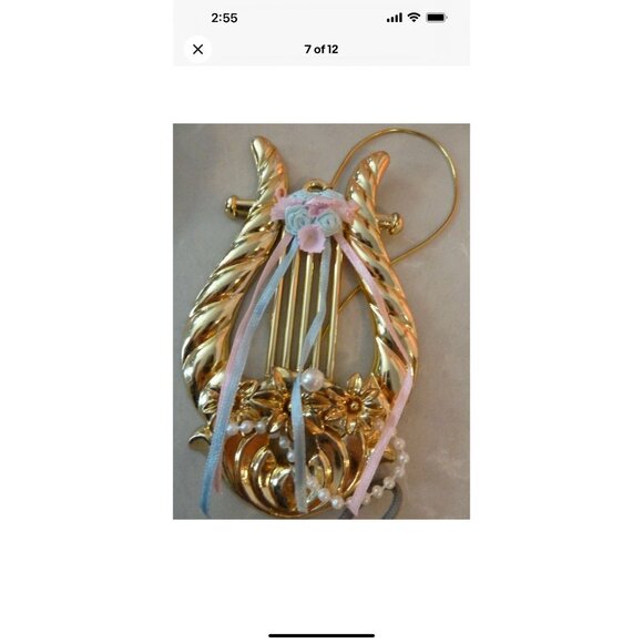 Paradise Galleries  Porcelain Angel Christmas Tree Topper Patricia Rose 13" - Picture 7 of 8